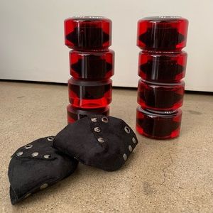 Moxi Gummy wheels (8) New - Cherry Stain